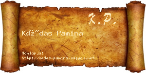 Kádas Pamina névjegykártya